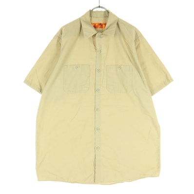 RED KAP レッドキャップ 半袖 シャツ L ベージュ