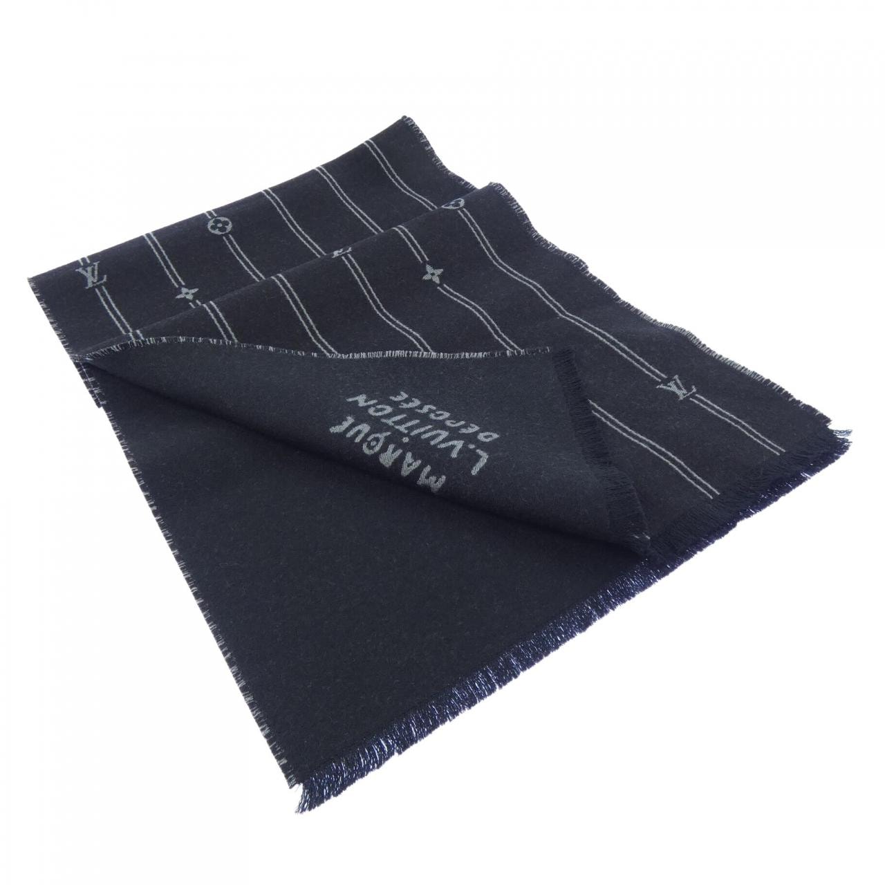 ルイヴィトン LOUIS VUITTON マフラー・モノグラム ストライプス M77189 MUFFLER