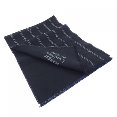 ルイヴィトン LOUIS VUITTON マフラー・モノグラム ストライプス M77189 MUFFLER