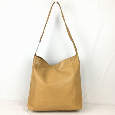 Max Mara/マックスマーラ レザー ワンショルダーバッグ 茶/ブラウン 管NO.WB6-26
