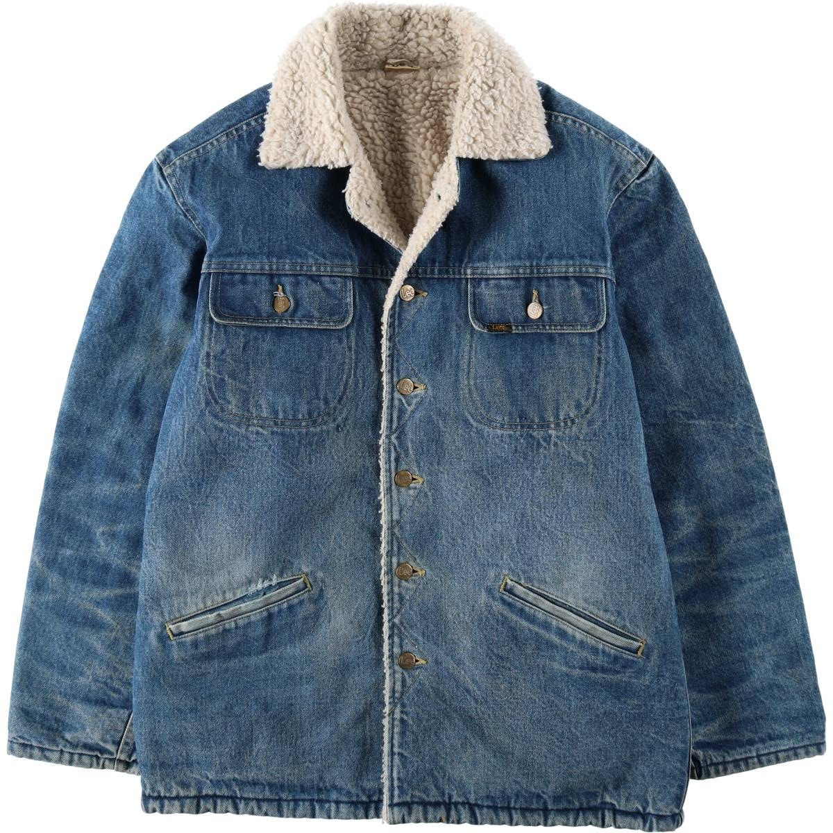 古着 ~80年代 リー Lee デニムボアジャケット メンズL相当 ヴィンテージ/eaa632451