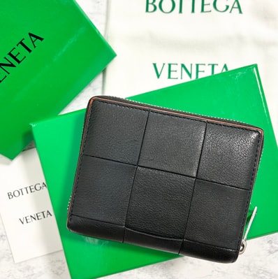 ボッテガ ヴェネタ 財布 ラウンドジップ コンパクトウォレット カセット