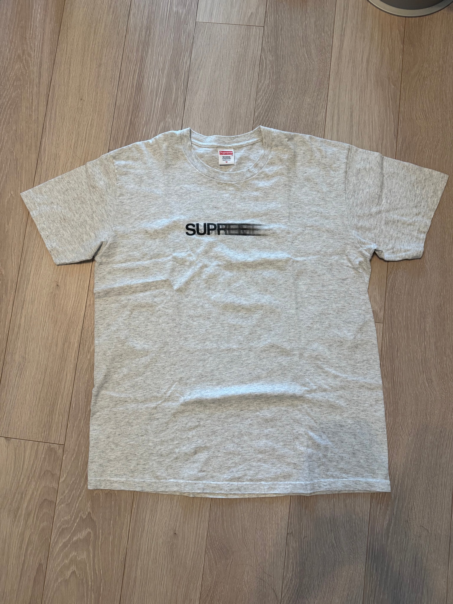 Supreme Motion Logo Tee "Ash Grey" (20SS)