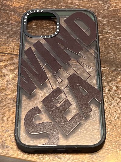 WIND AND SEA x CASETIFY IMPACT CRUSH -MATTE BUMPER- (WDS) CASE "Black"