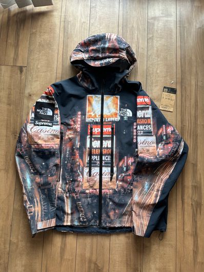 Supreme x The North Face Taped Seam Shell Jacket "Times square" NP52207I x NF0A82RK