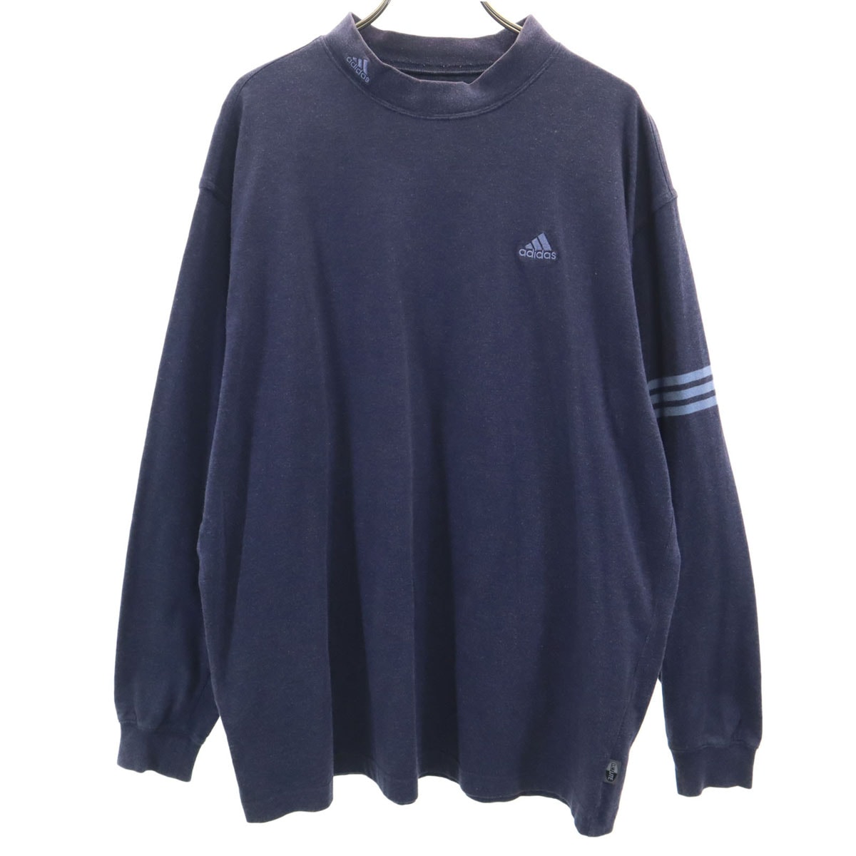 adidas アディダス ゴルフ 長袖 Tシャツ XO ネイビー系 ビッグサイズ