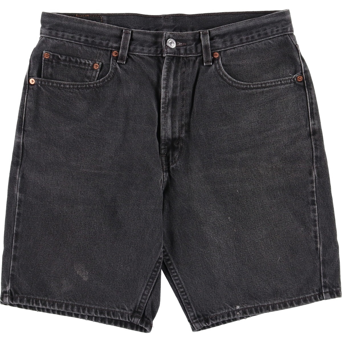 古着 リーバイス Levi's 505 REGULAR FIT ブラックデニムショーツ ショートパンツ メンズw34相当/eaa548287