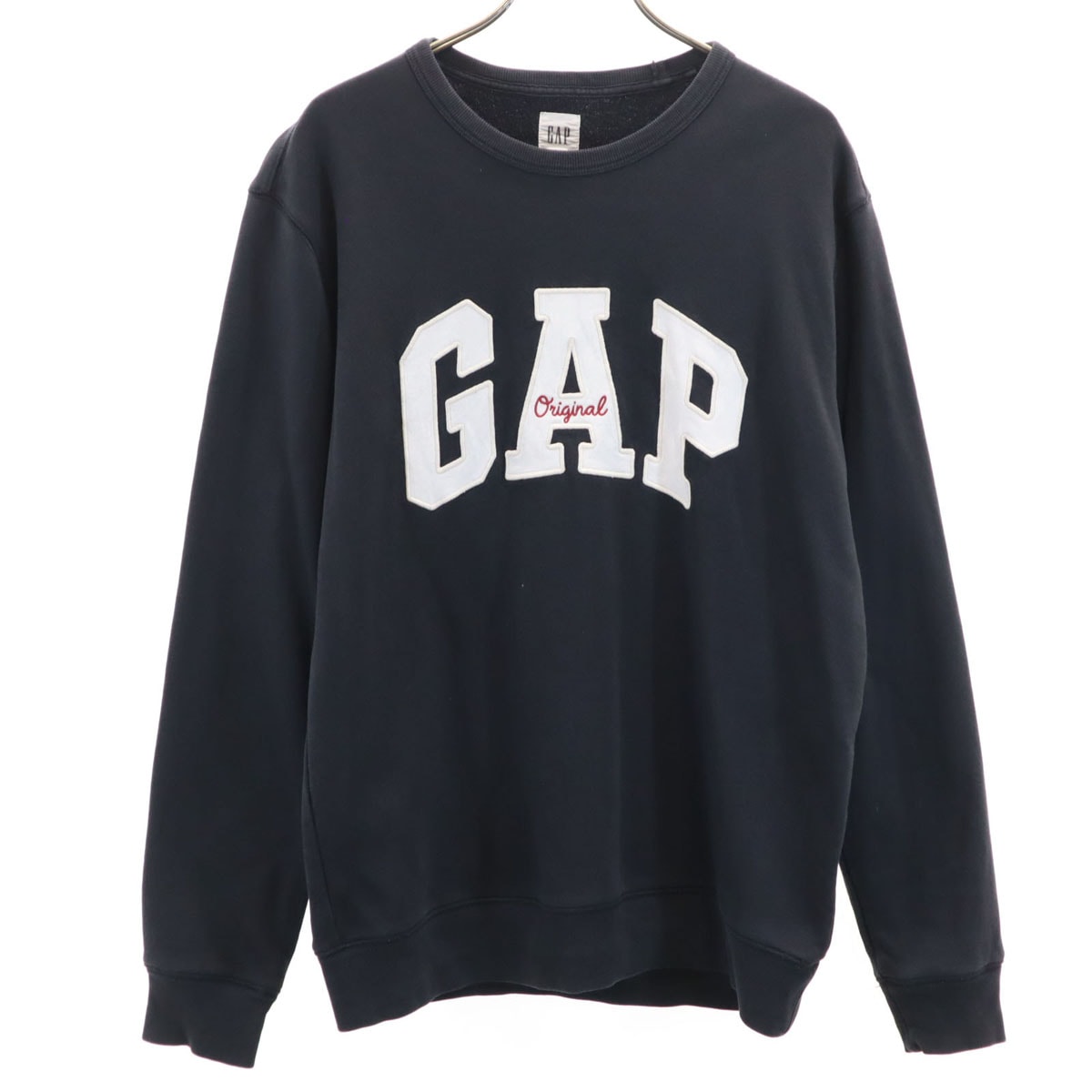 GAP ギャップ 長袖 スウェット トレーナー XS ブラック 裏起毛