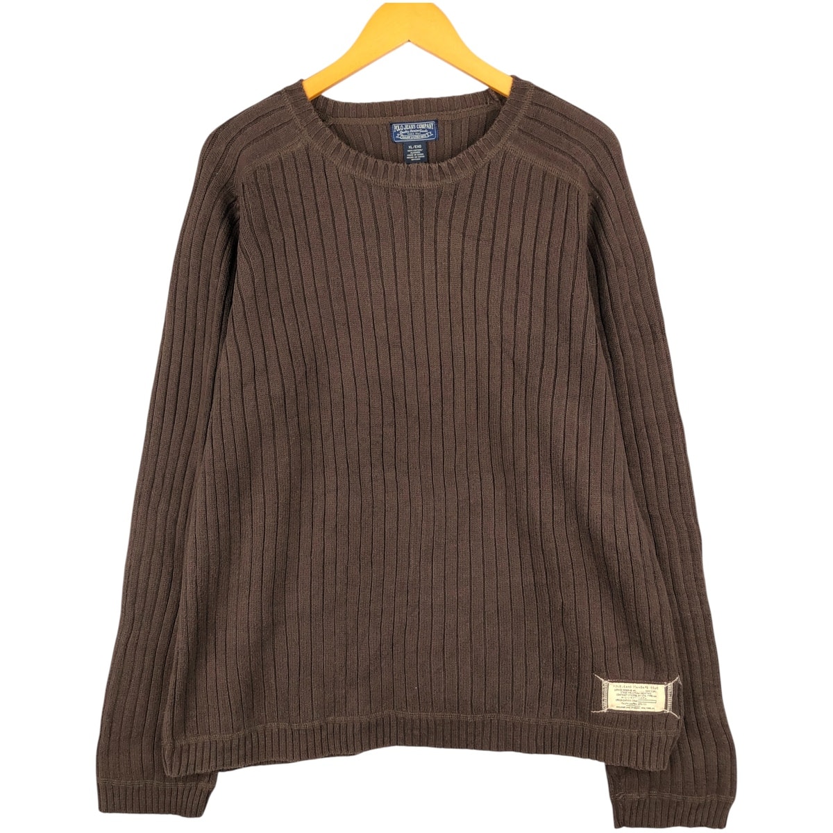 古着 00年代 ラルフローレン Ralph Lauren POLO JEANS COMPANY コットンニットセーター メンズXL相当/eaa604776