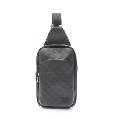 ルイ・ヴィトン LOUIS VUITTON アヴェニュー スリングバッグ ウエストバッグ ボディバッグ バッグ レザー ダミエ・アンフィニ メンズ ブラック系 N45303 【中古】