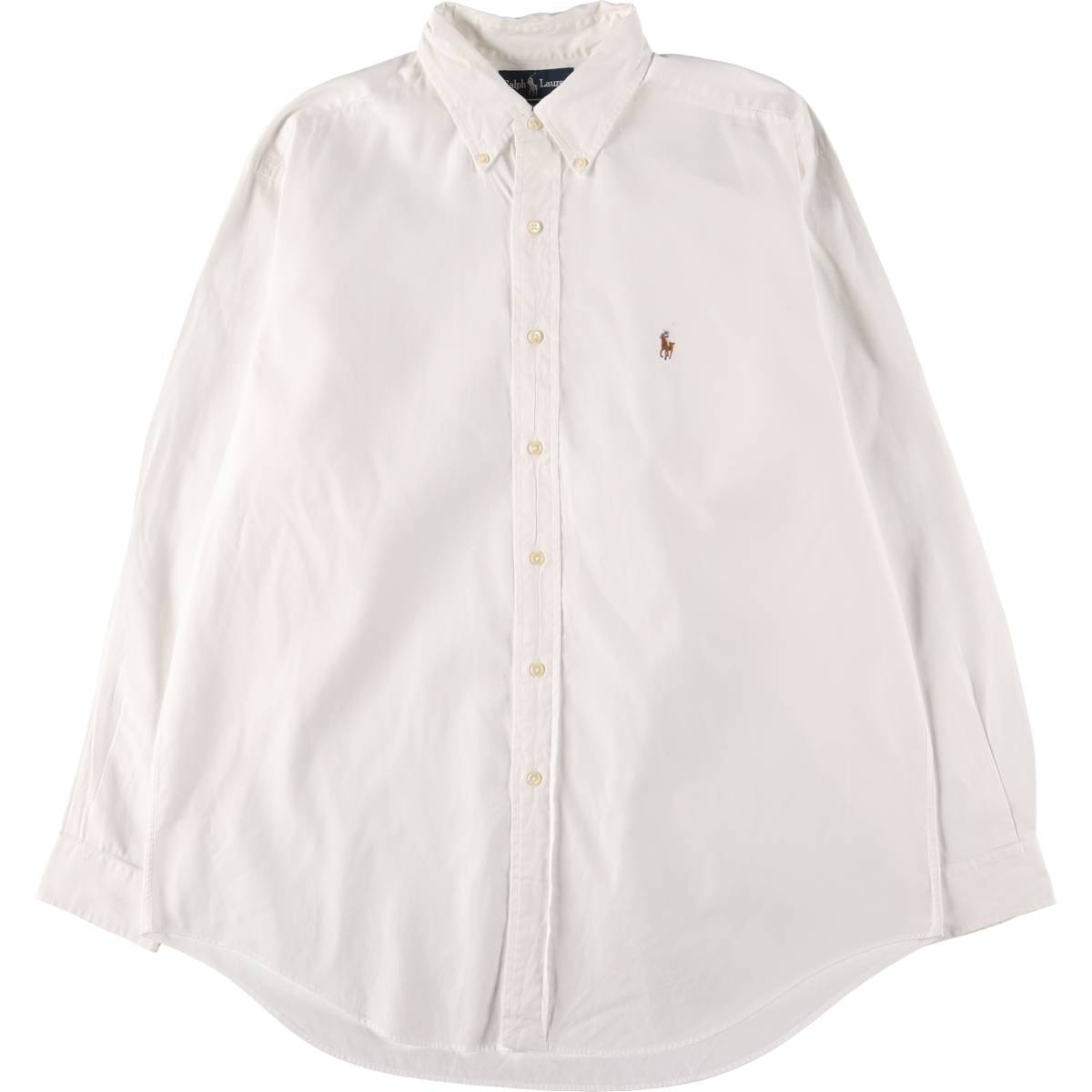 古着 ラルフローレン Ralph Lauren YARMOUTH 長袖 ボタンダウンシャツ メンズXL相当 ボタンダウン/eaa533550