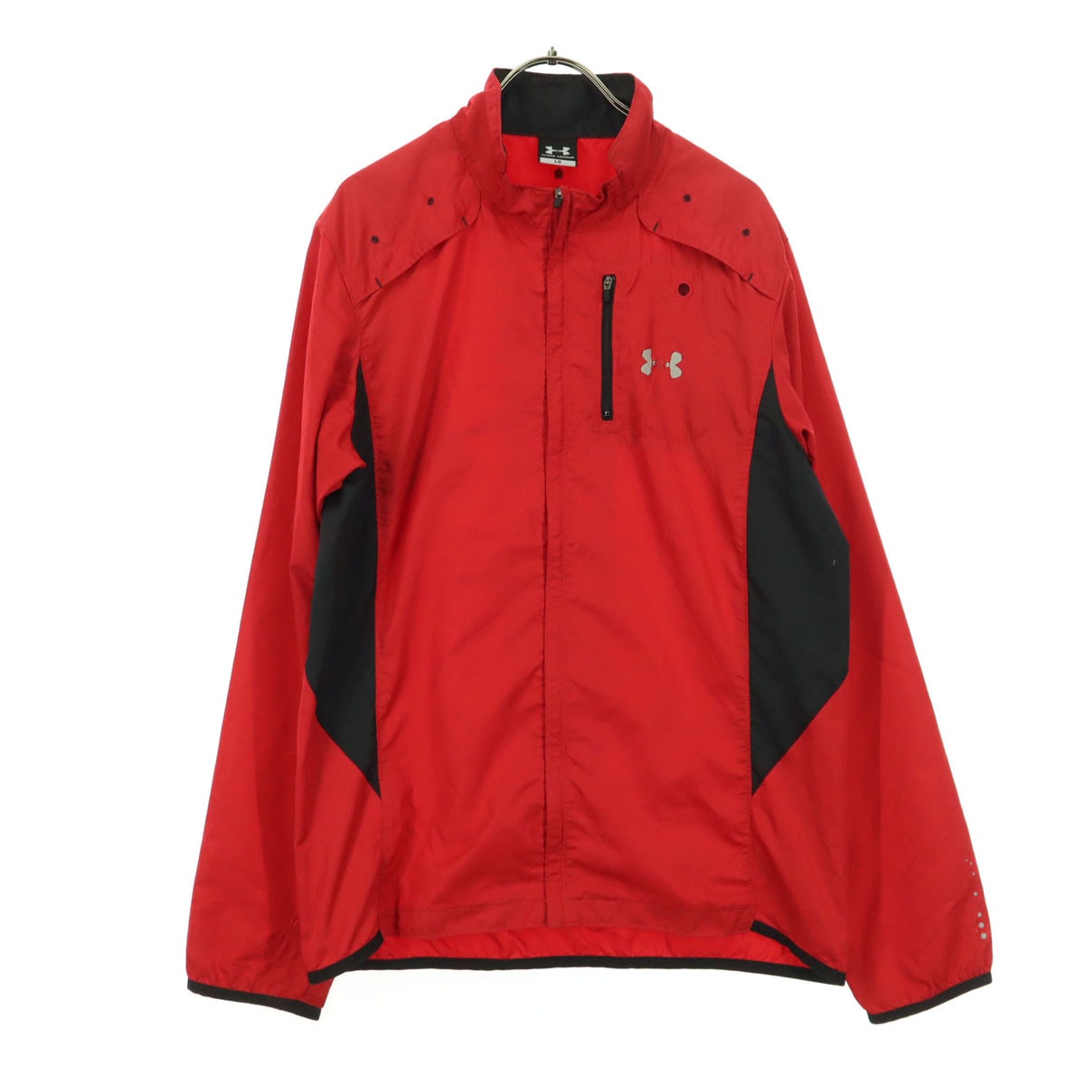 UNDER ARMOUR アンダーアーマー 長袖 ナイロンジャケット LG レッド