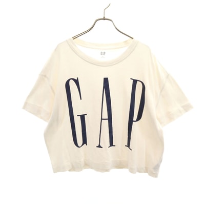 GAP ギャップ 半袖 クロップド丈 Tシャツ M ホワイト