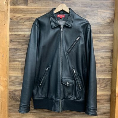 中古 08AW supreme Leather Bomber Jacket