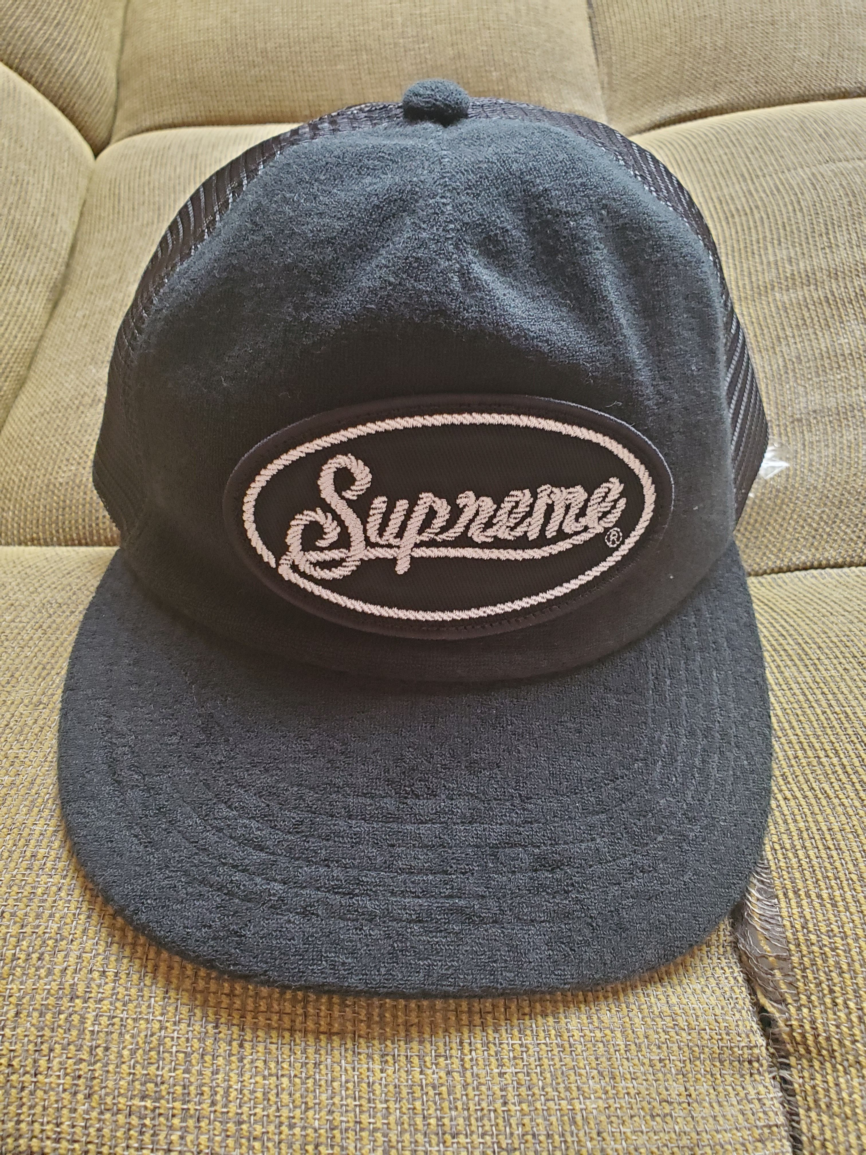 Supreme Terry Mesh Back 5-Panel "Black"