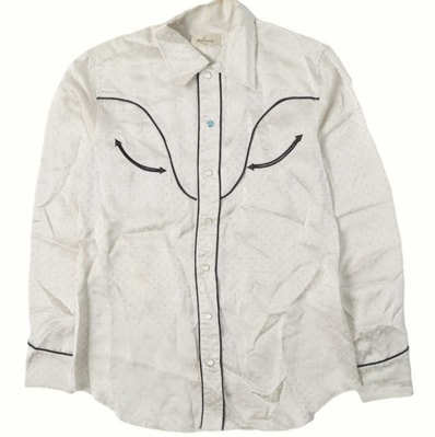 maturely マチュアリー Old Western Shirts ポルカドット オールド ウエスタンシャツ 13-11-0845-803 ONE SIZE OFF WHITE BEAMS 長袖 トップス g13807