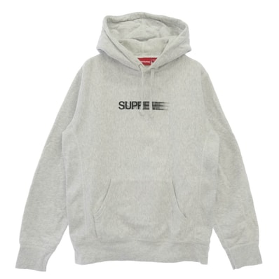 Supreme シュプリーム 20SS Motion Logo Hooded Sweatshirt モーション ロゴ フーデッド スウェット シャツ プルオーバー パーカー オフホワイト系 S【中古】