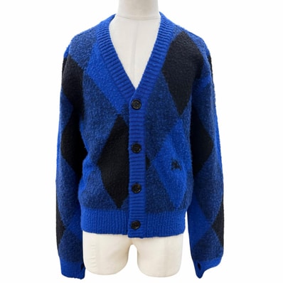 未使用品 バーバリー カーディガン Argyle Check M 8077754