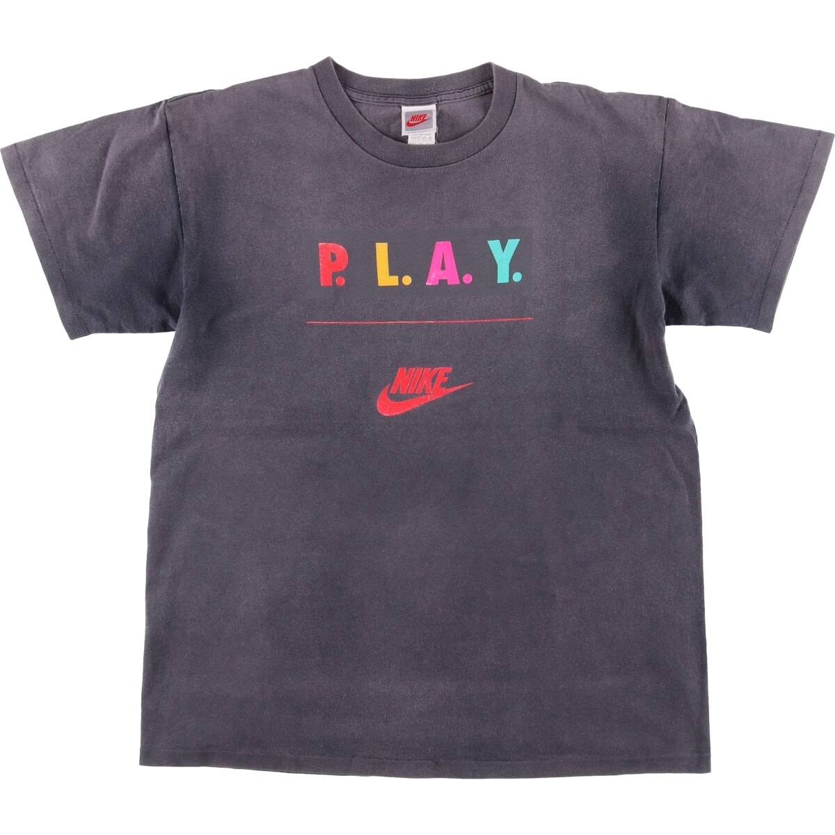 古着 90年代 ナイキ NIKE 銀タグ プリントTシャツ USA製 メンズL相当 ヴィンテージ/eaa535460