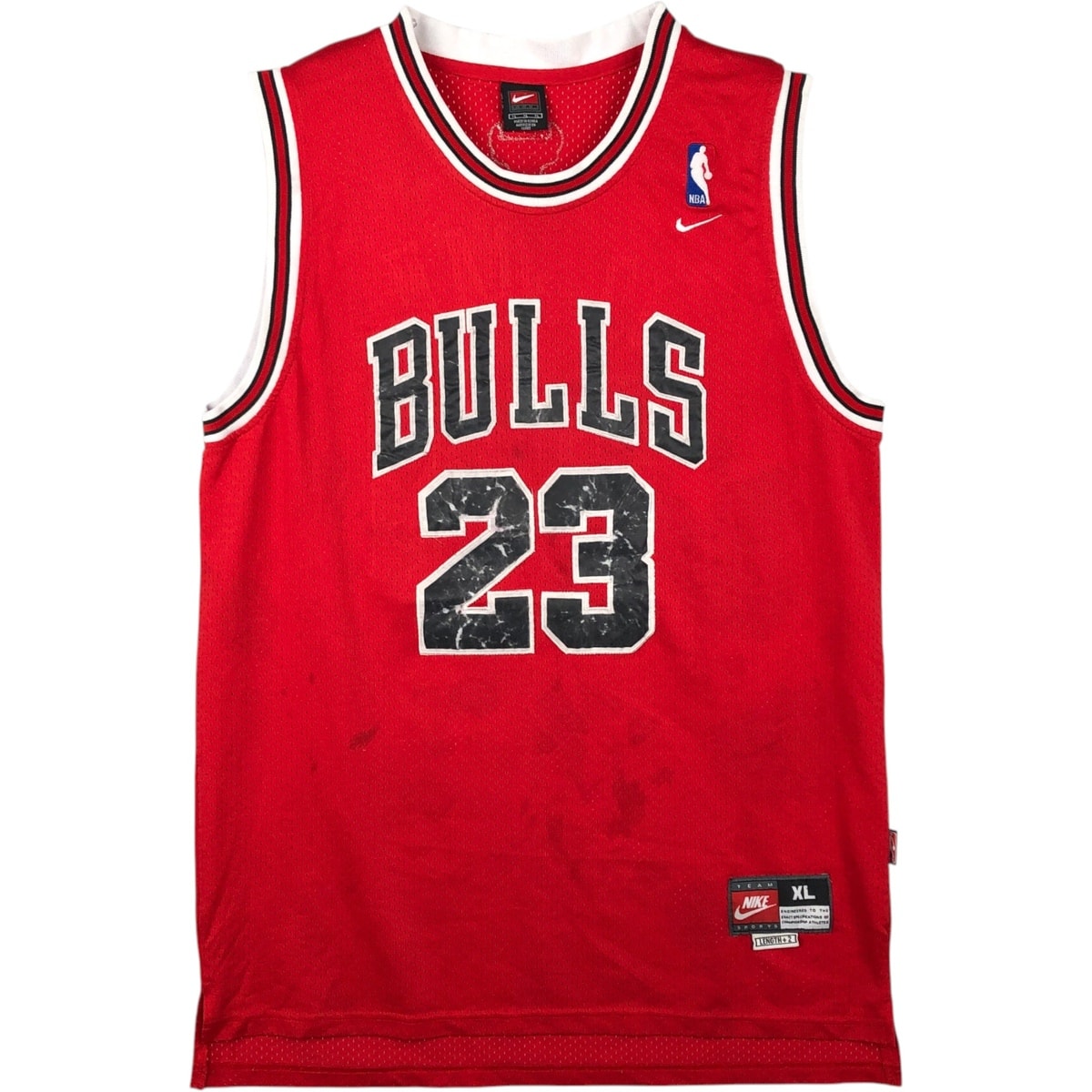 古着 ~00年代 ナイキ NIKE TEAM NBA CHICAGO BULLS シカゴブルズ MICHAEL JORDAN マイケルジョーダン メッシュ ゲームシャツ レプリカユニフォーム メンズXL相当/eaa645299