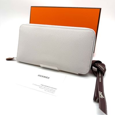 HERMES エルメス ヴォーエプソン アザップ ロング シルクイン 長財布