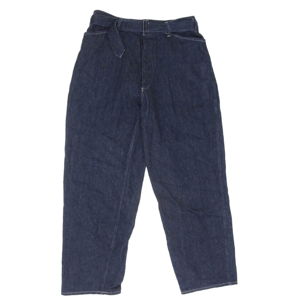COMOLI コモリ 23AW Y03-03001 ベルテッド デニム パンツ インディゴブルー系 2【中古】