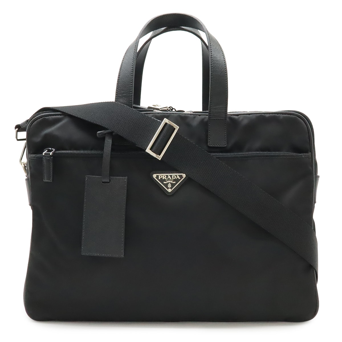 ともちん　PRADAプラダ　ビジネスバッグ　2way　三角ロゴ　V407S PRADA - プラダ PRADA トライアングルロゴ 2WAY ビジネスバッグ バッグ