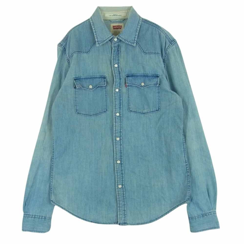 Levi's リーバイス 長袖シャツ PC9-65181-0002 ウエスタン デニム 長袖 シャツ バングラデシュ製 インディゴブルー系 S【中古】