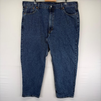 古着 リーバイス Levi's デニム パンツ テーパード 550 5ポケット 大きいサイズ ジーンズ ジーパン W46 L32 ブルー系 メンズ