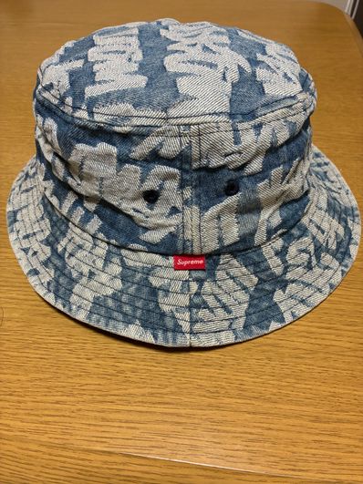 Supreme Fat Tip Jacquard Denim Crusher "Blue"