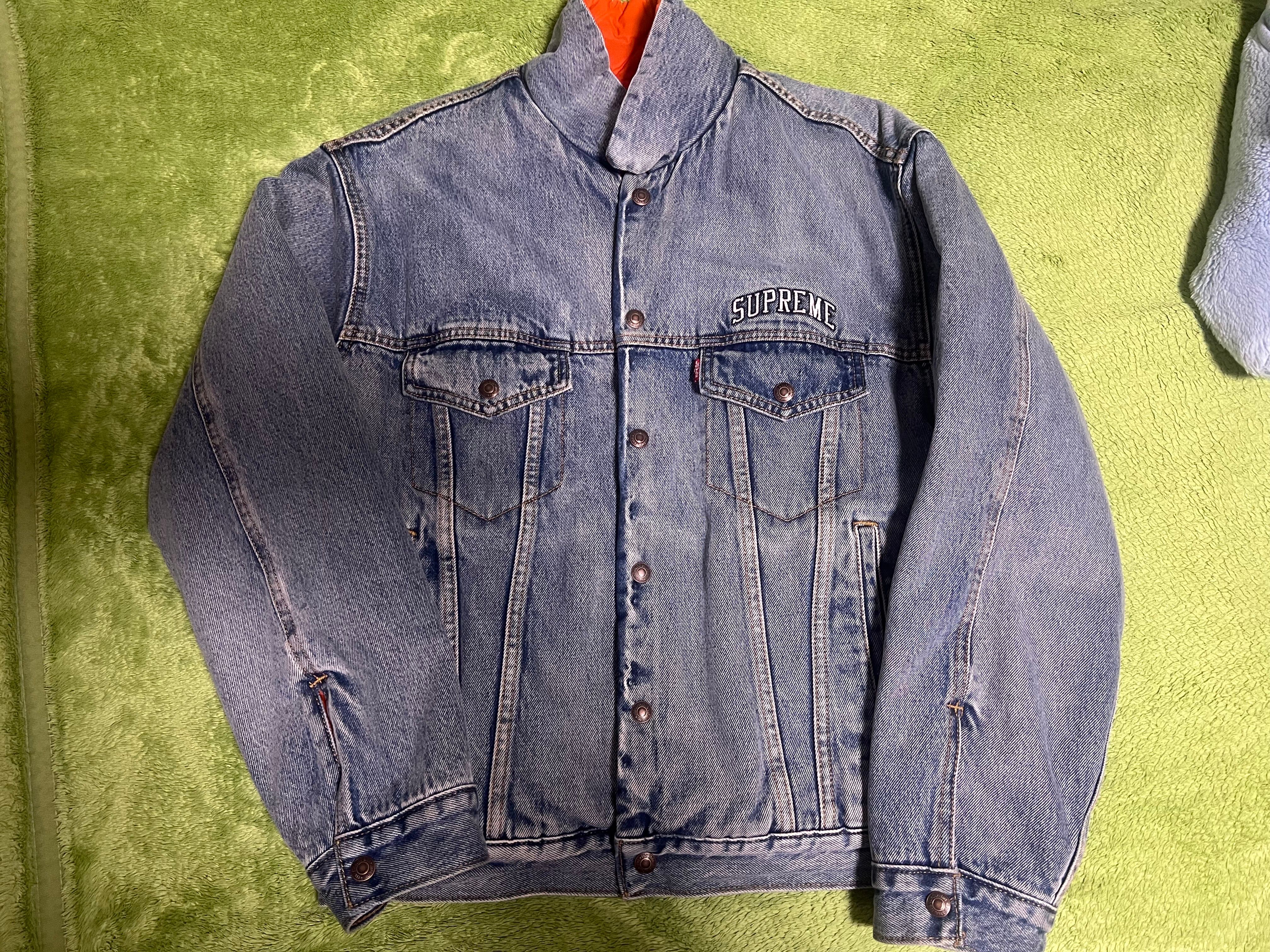 Supreme / LEVI'S Reversible Trucker Jacket "Blue"