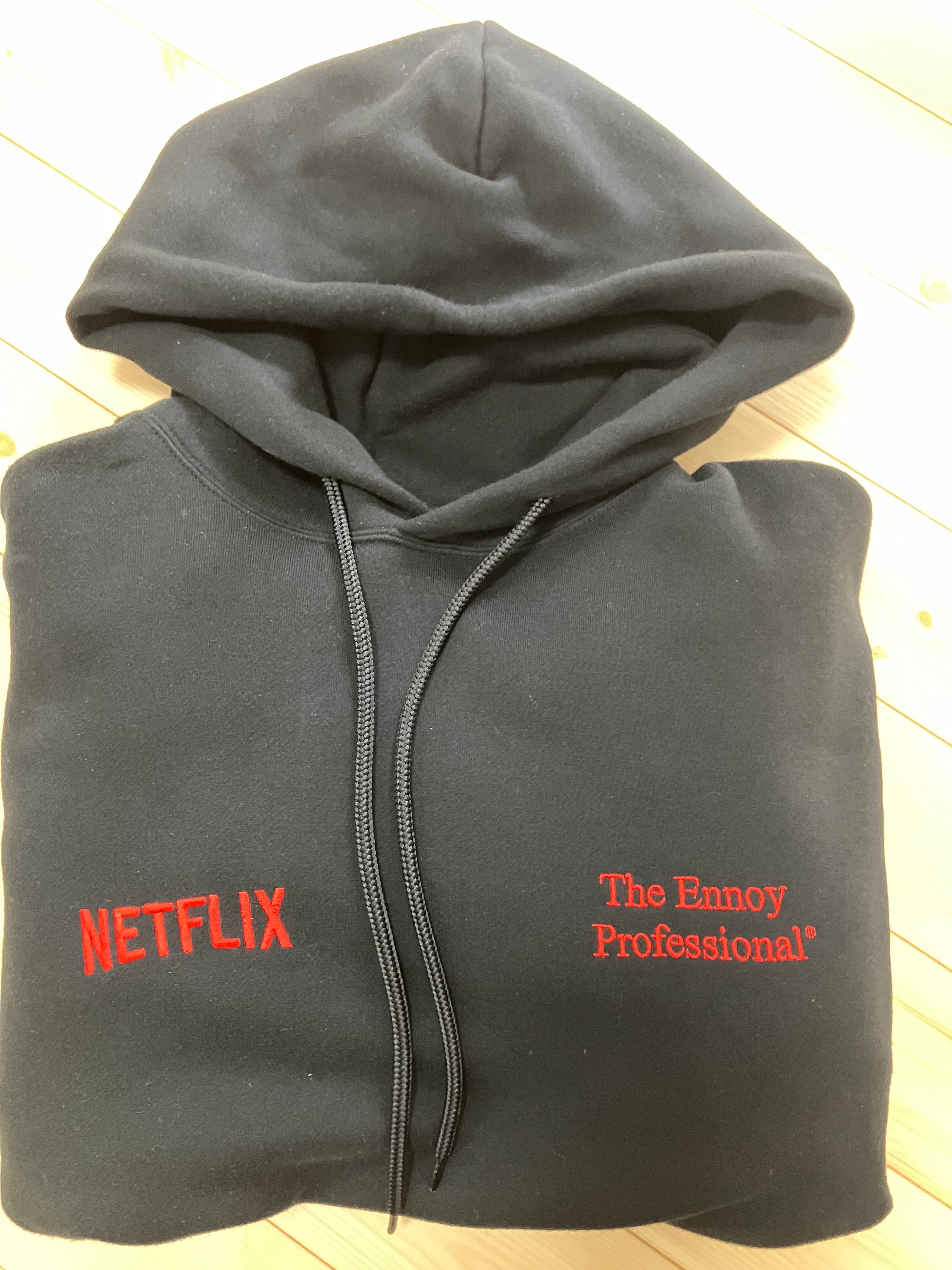 ENNOY Stylistshibutsu x Netflix 23AW Hoodie+Pants Setup "Black/Netflix Red"