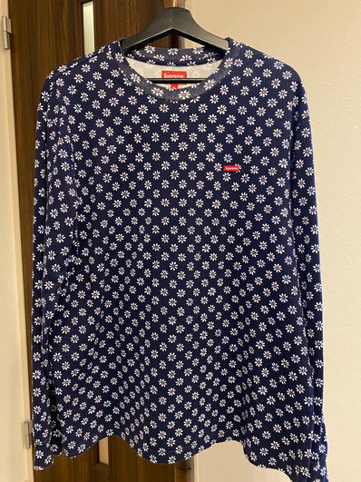 Supreme Small Box L/S Tee "Flowers"(22FW)