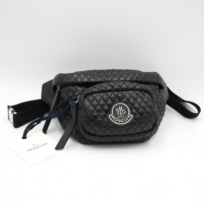MONCLER(モンクレール)Felicie フェリーチェ ベルトバッグ ボディバッグ キルティング ナイロン ブラック RFID認証対応 ユニセックス 【中古】