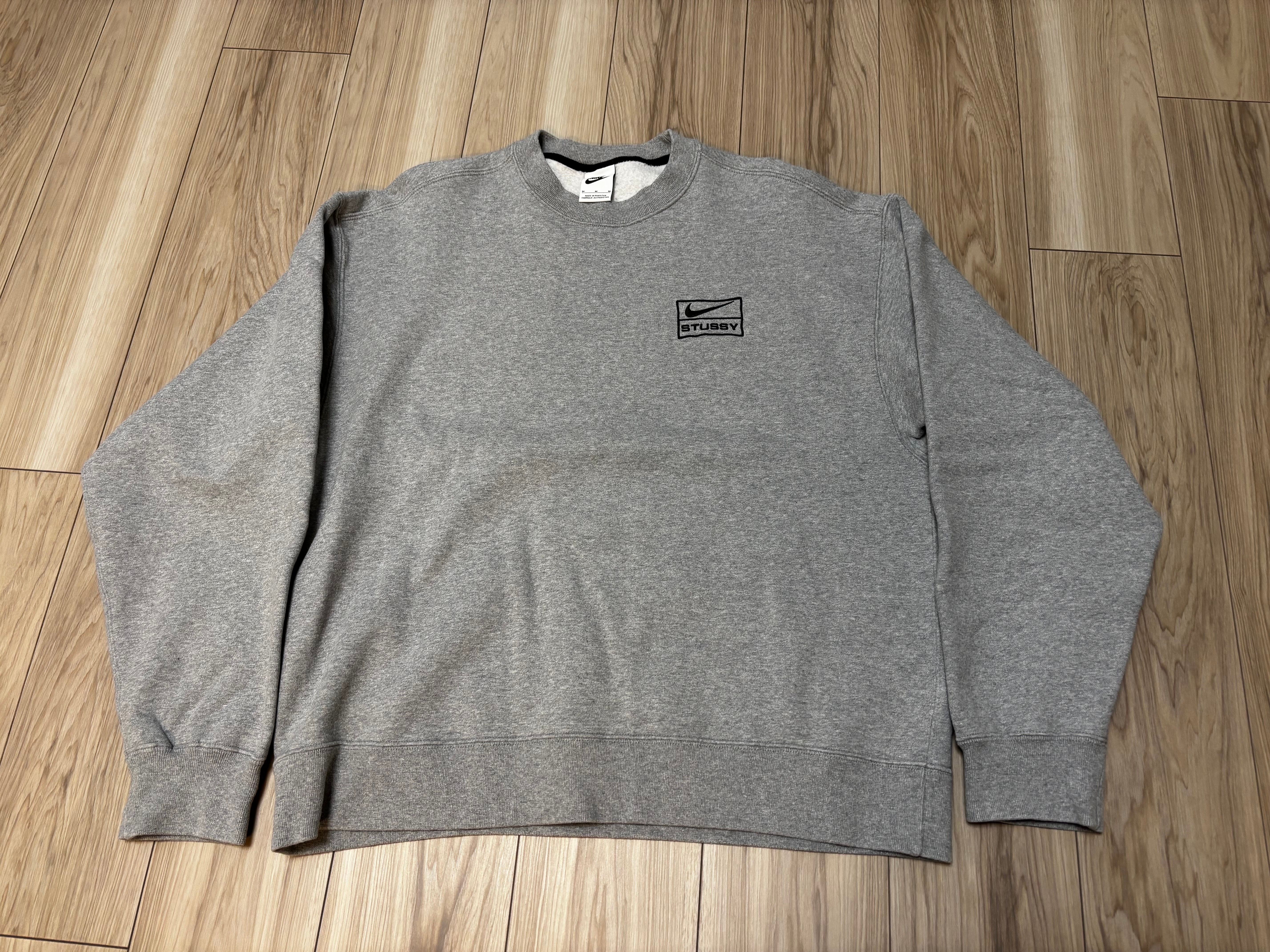 Stussy x Nike Fleece Crew (US Size) "Grey" DO9337-063