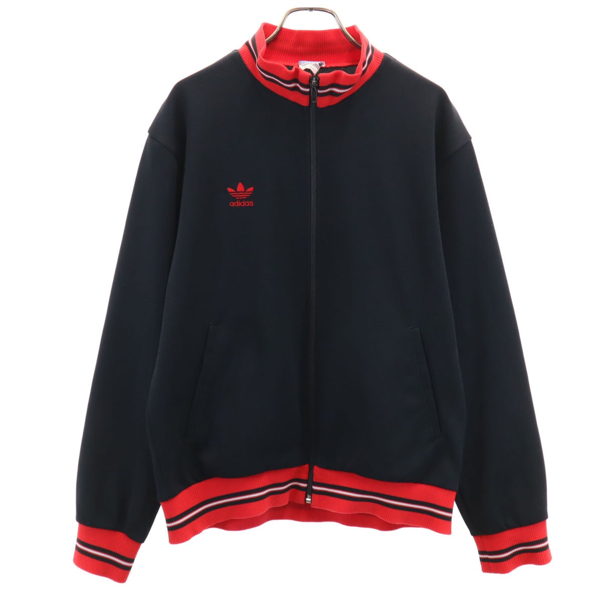 adidas アディダス 80s ヴィンテージ トラックジャケット L ブラック デサント ジャージ