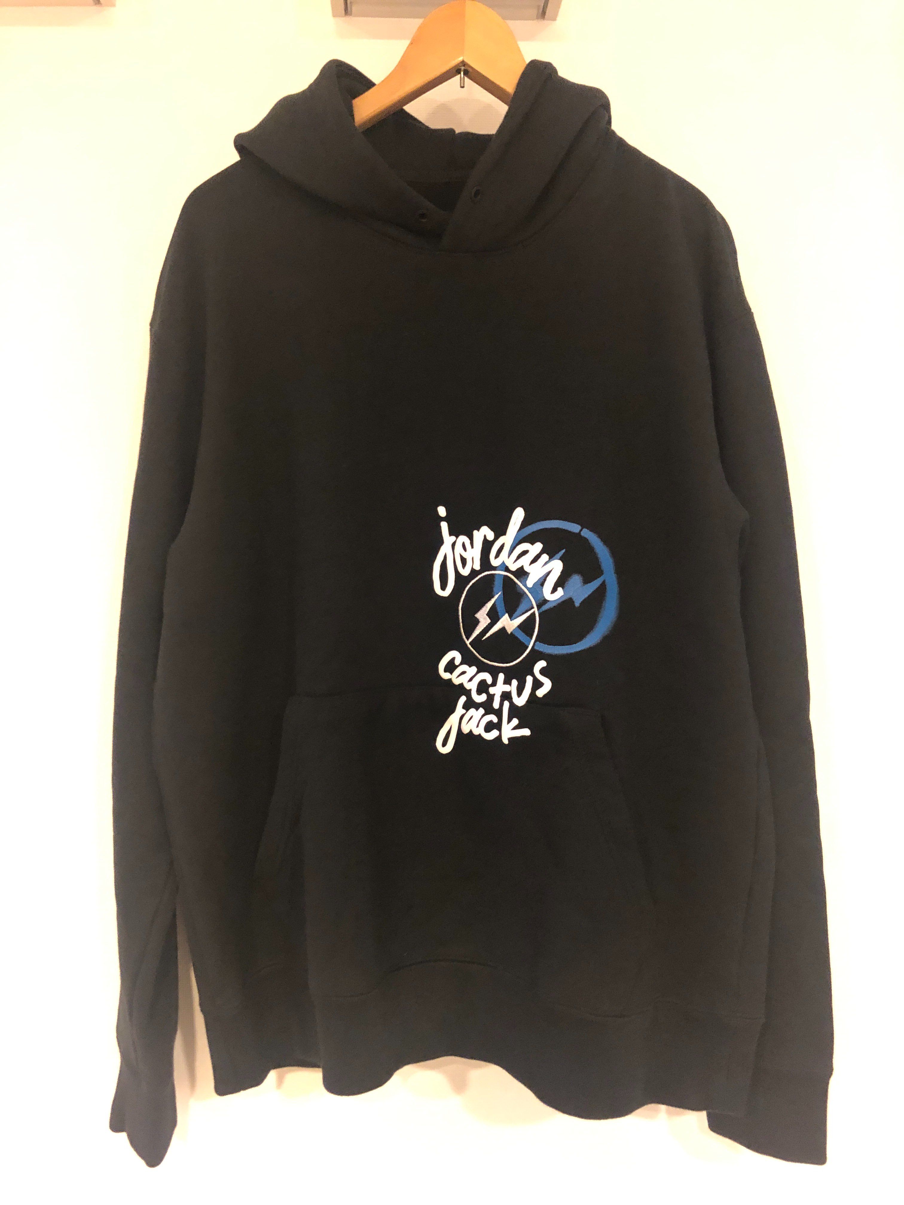 Air Jordan Travis Scott  Fragment Hoodie "Black"