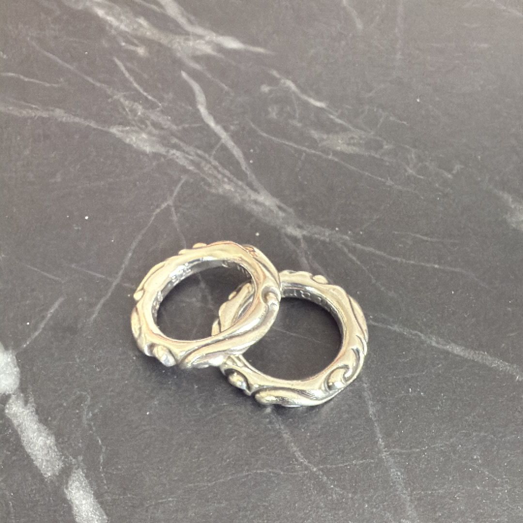 Chrome Hearts Scroll Band Ring "Silver"