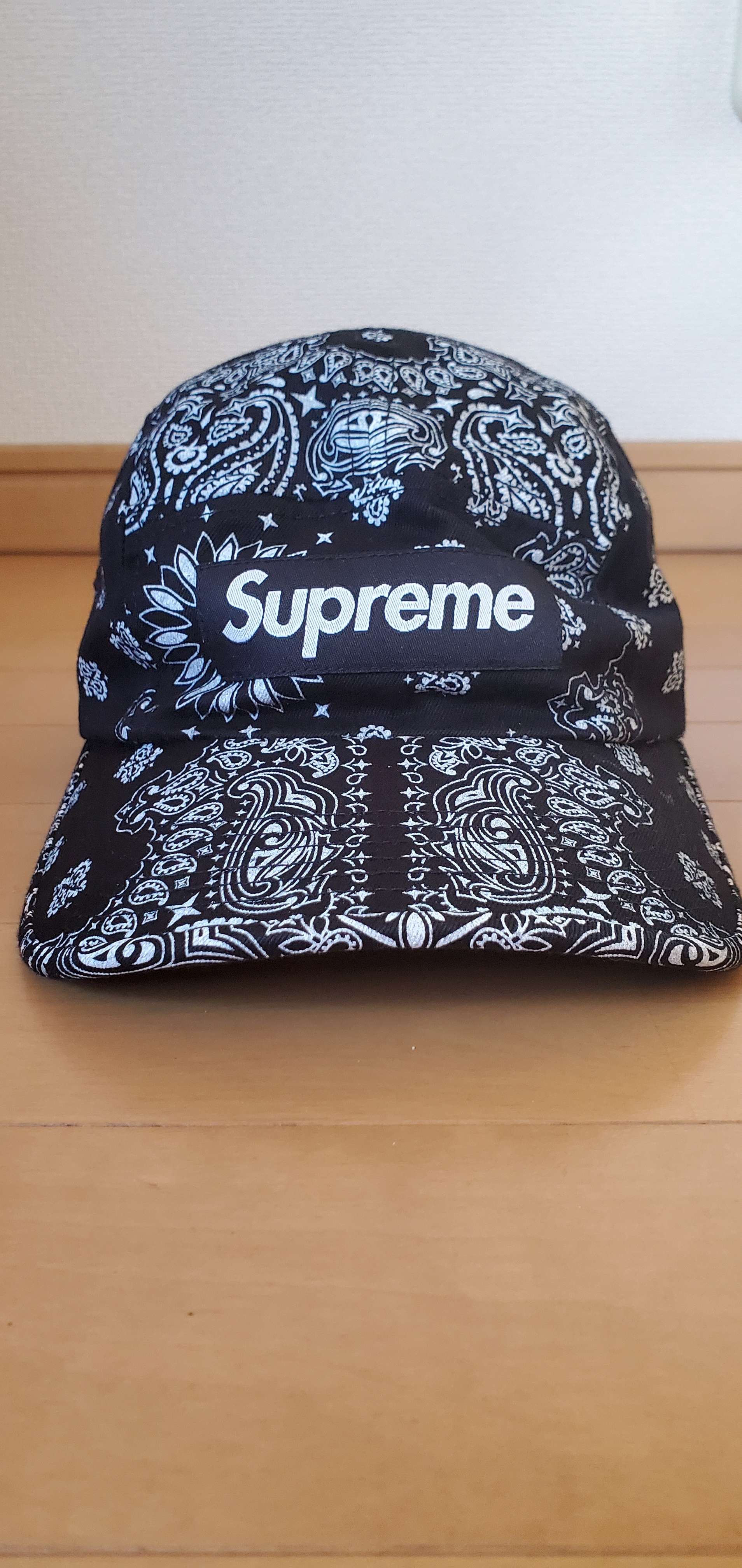 Supreme Bandana Camp Cap "Black"