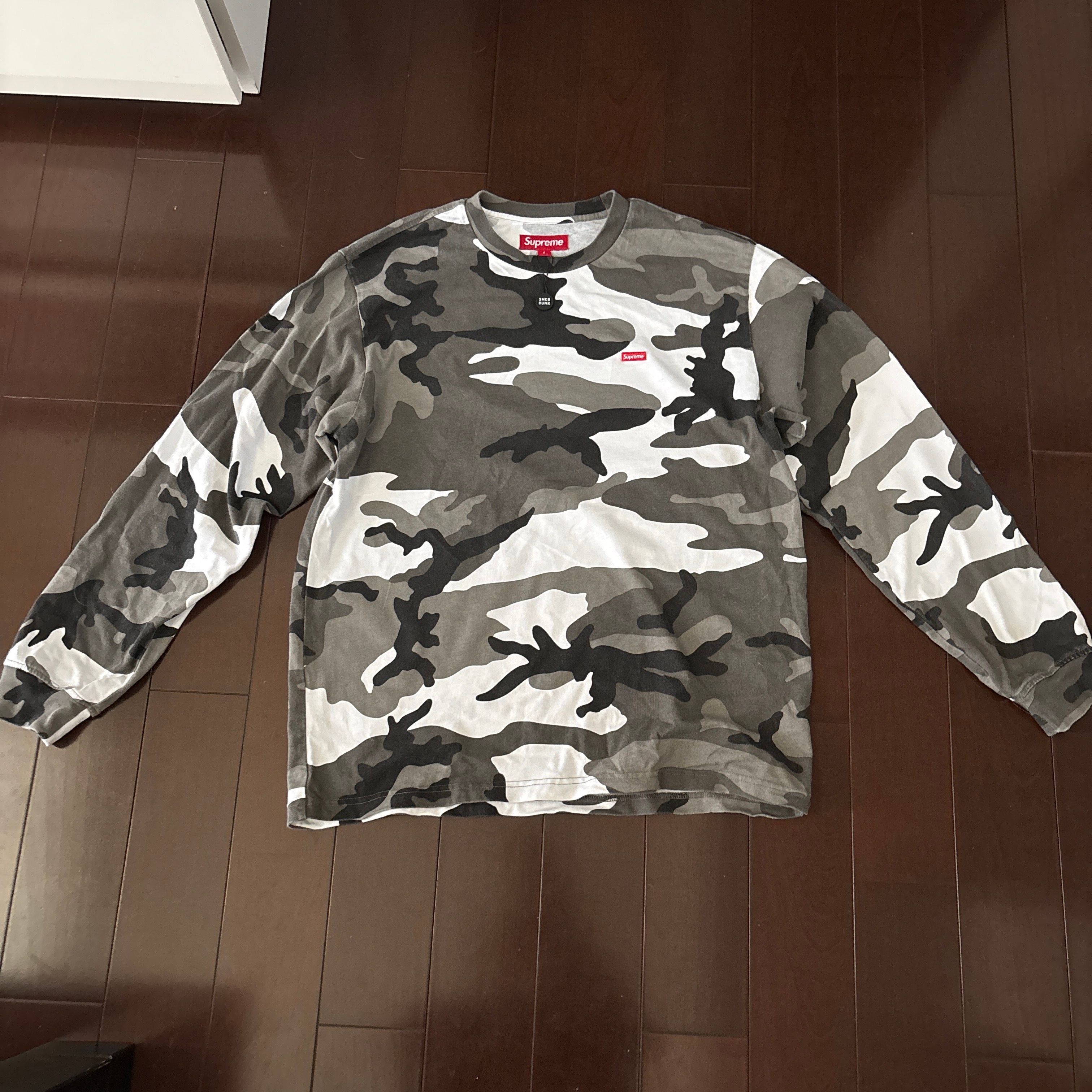 Supreme Small Box L/S Tee "Snow Camo" (25SS)