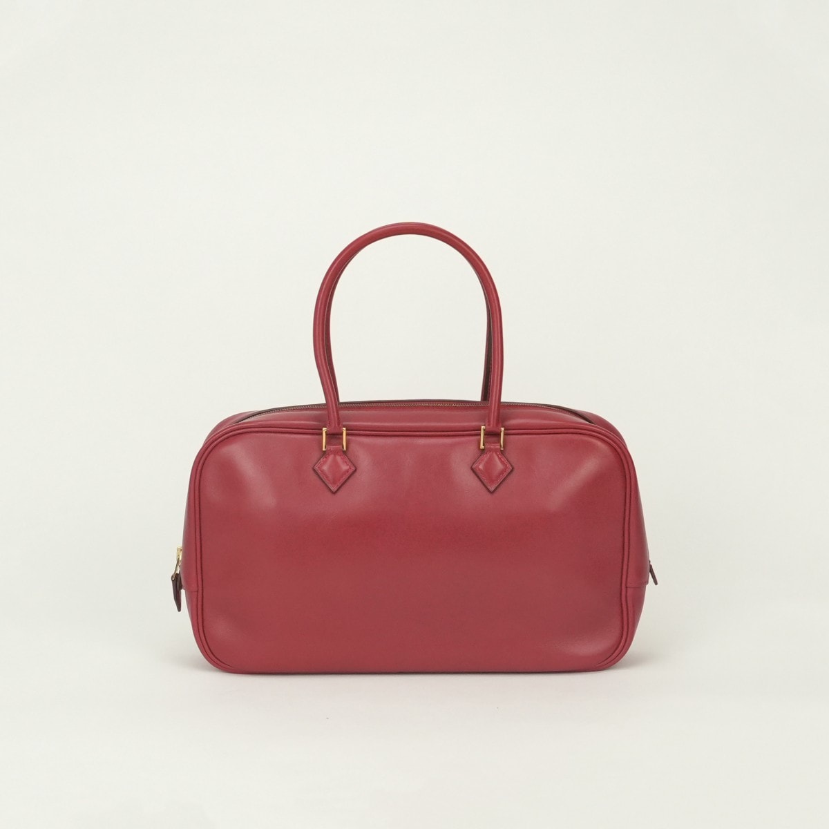エルメス HERMES プリュムエラン28 プリュムエラン 28 バッグ トートバッグ ボックスカーフ レッド Red 赤 ゴールド金具 ハンドバッグ