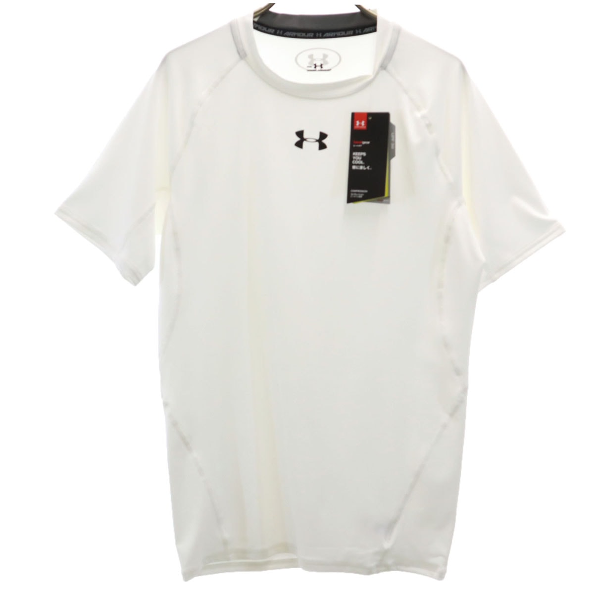 未使用 UNDER ARMOUR アンダーアーマー 半袖 トレーニングウェア 2XL ホワイト ビッグサイズ