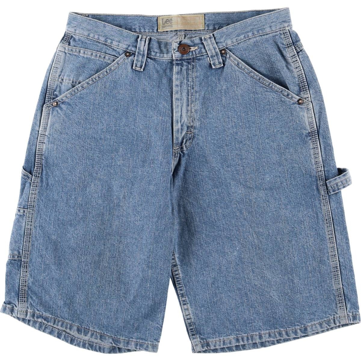 古着 リー Lee DUNGAREES デニムペインターショーツ ハーフパンツ メンズw32相当/eaa417791