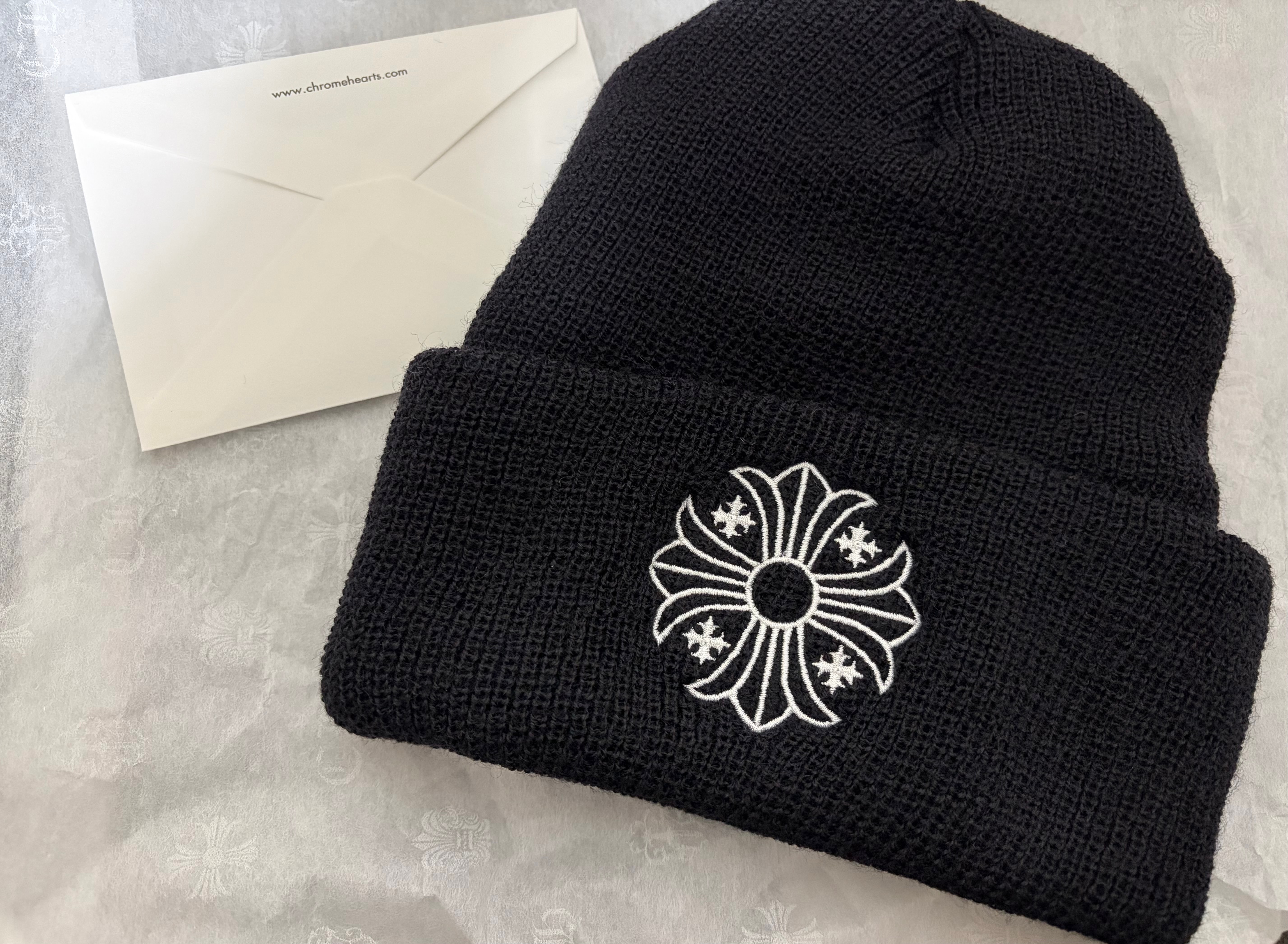 Chrome Hearts Wool Watch Cap CH Plus "Black/White"