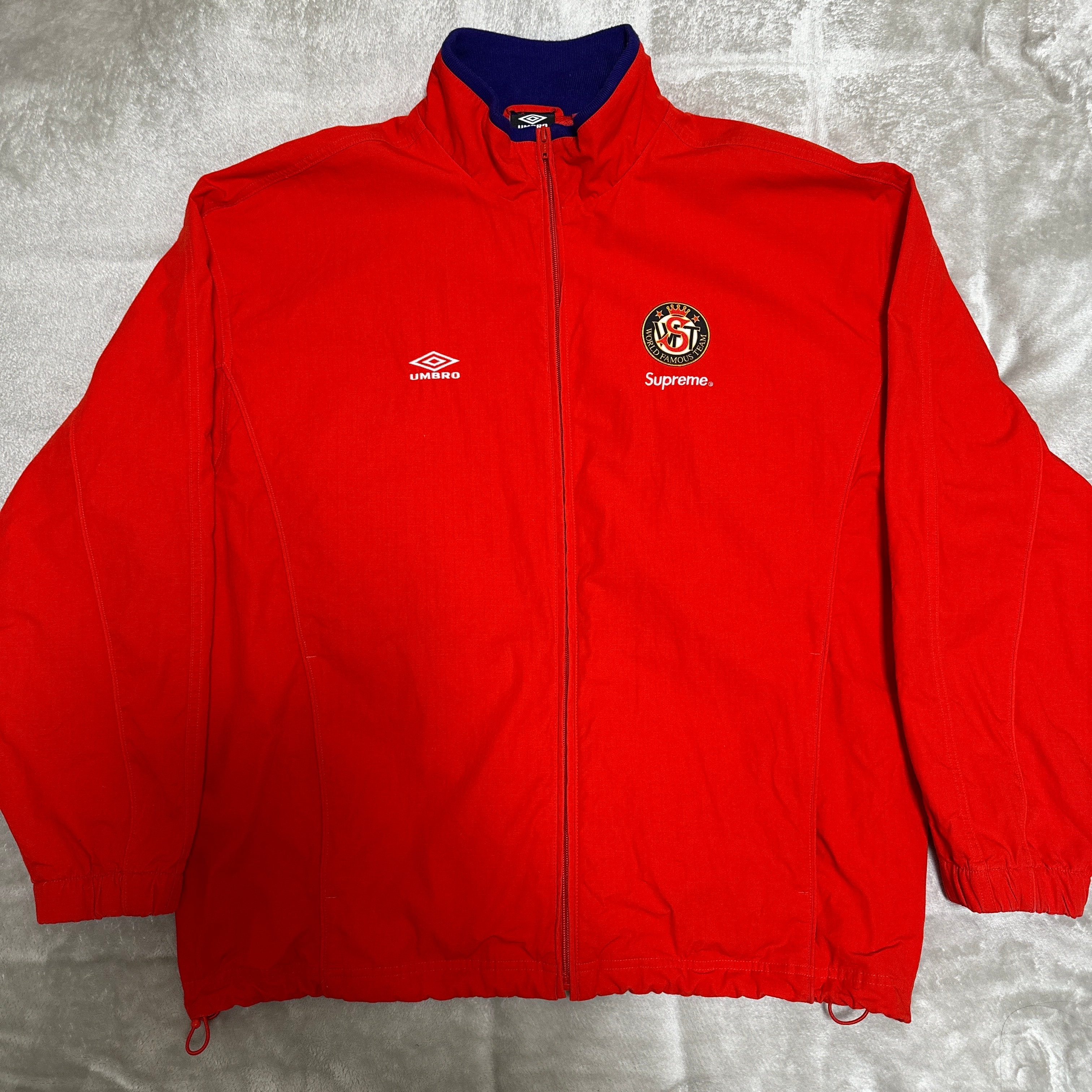 シュプリーム アンブロ コットン リップストップ トラック ジャケット "レッド"