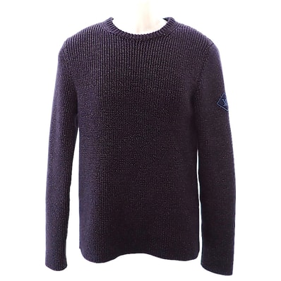 ルイヴィトン ロングスリーブ クルーネックニット ネイビー【中古】【ABランク】