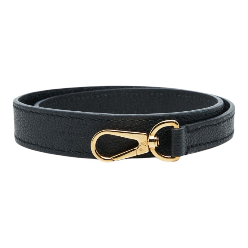 ルイ ヴィトン ショルダーストラップ ブラック レザー レディース LOUIS VUITTON 中古