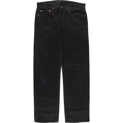 古着 リーバイス Levi's 505 ブラックデニム テーパードデニムパンツ メンズw34相当/eaa483020