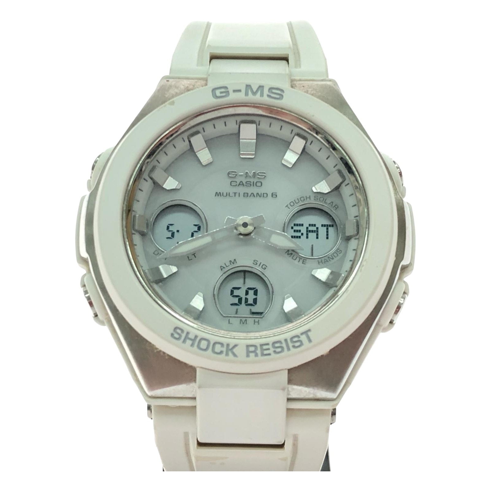 CASIO カシオ レディース腕時計 デジアナウォッチ Baby-G 電波ソーラー  MSG-W100 ホワイト