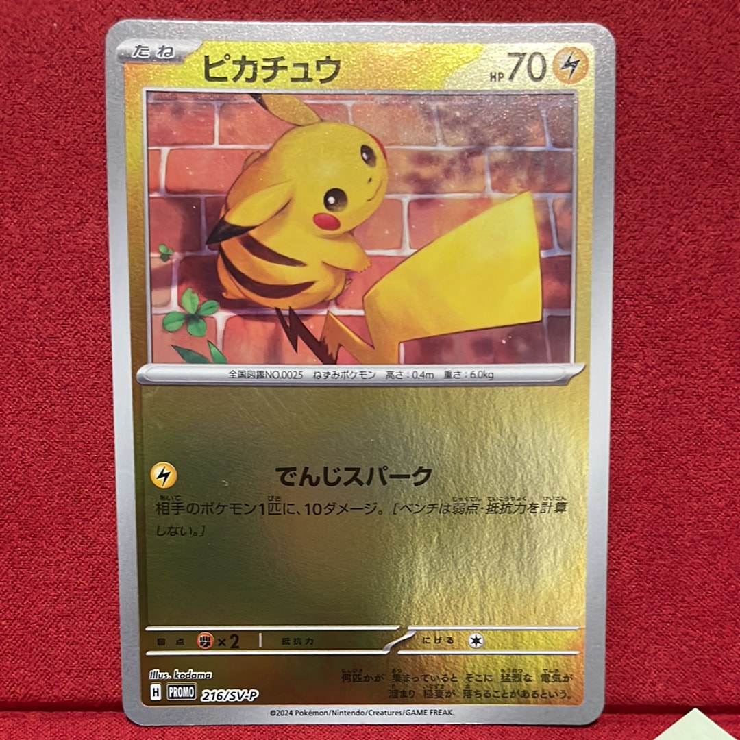 ピカチュウ P [SV-P 216](プロモカードパック「ポケカの夏がキタ!プロモカードGetキャンペーン!」)
